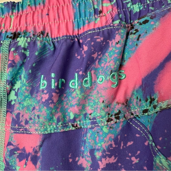 Birddogs Baysiders Shorts 9” Inseam Purple Pink Splatter Men's shorts Large NWT - Picture 10 of 13